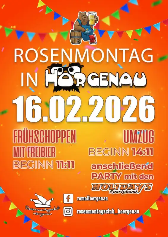 Rosenmontagszug Hörgenau 2026