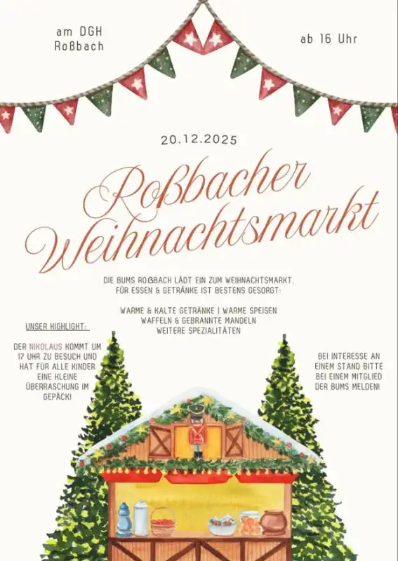 Roßbacher Weihnachtsmarkt