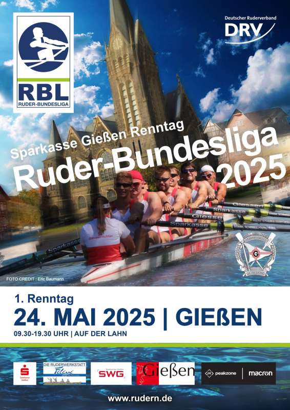 1. Ruder-Bundesliga Renntag in Gießen
