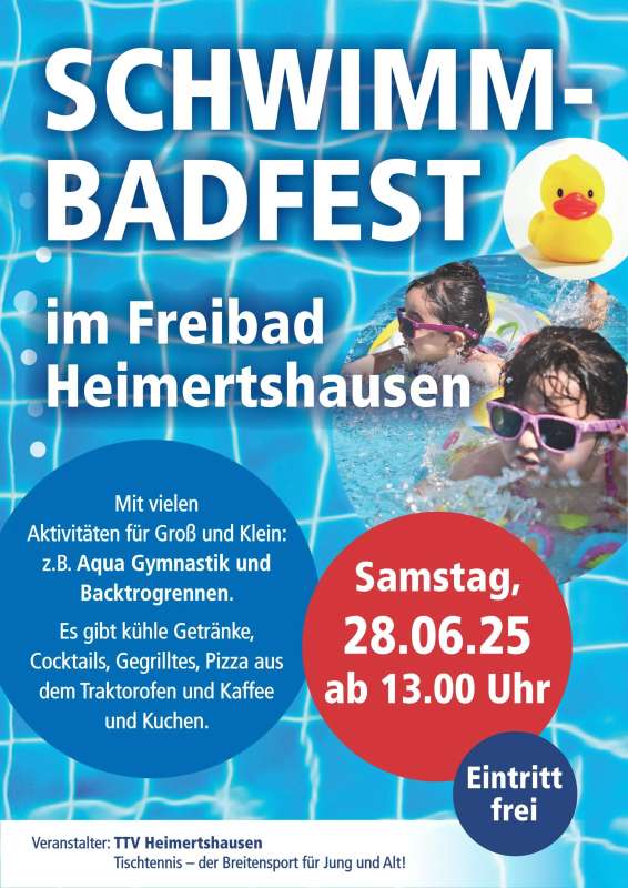 Schwimbadfest Freibad Heimertshausen 2025