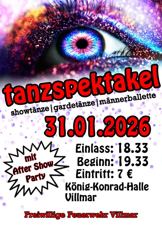 11. Tanzspektakel mit Aftershow Party in Villmar
