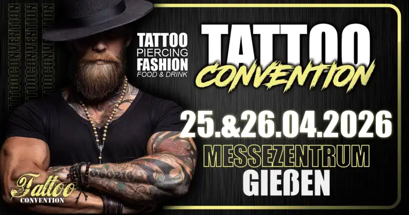 Am 25. und 26. April 2026 wird das Messezentrum an der Hessenhalle in Gießen erneut zum Hotspot für Tattoos, Lifestyle und moderne Körperkunst.