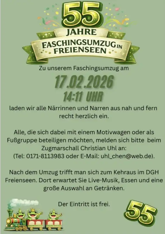 Faschingsumzug Freienseen 2026