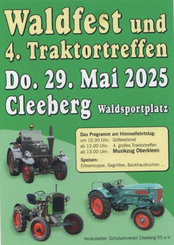 Waldfest in Cleeberg mit Traktortreffen