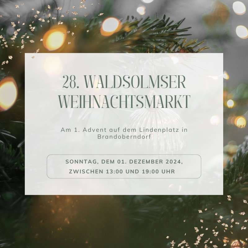 28. Waldsolmser Weihnachtsmarkt