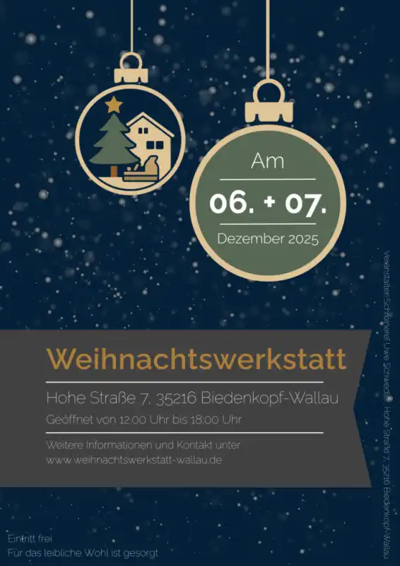 Weihnachts-Werkstatt in Biedenkopf-Wallau