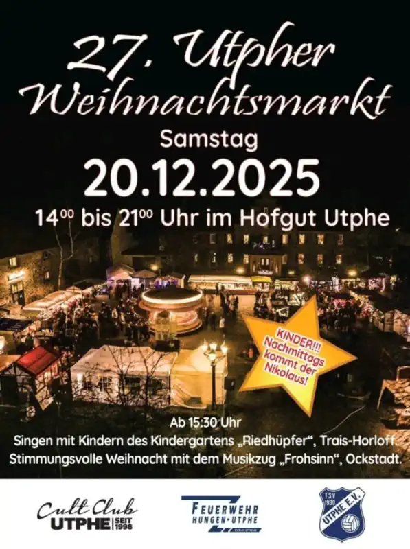 Weihnachtsmarkt Hofgut Utphe 2025