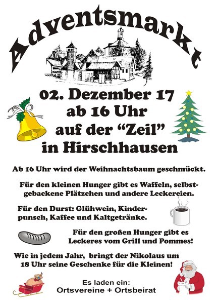 Adventsmarkt in Hirschhausen 2017