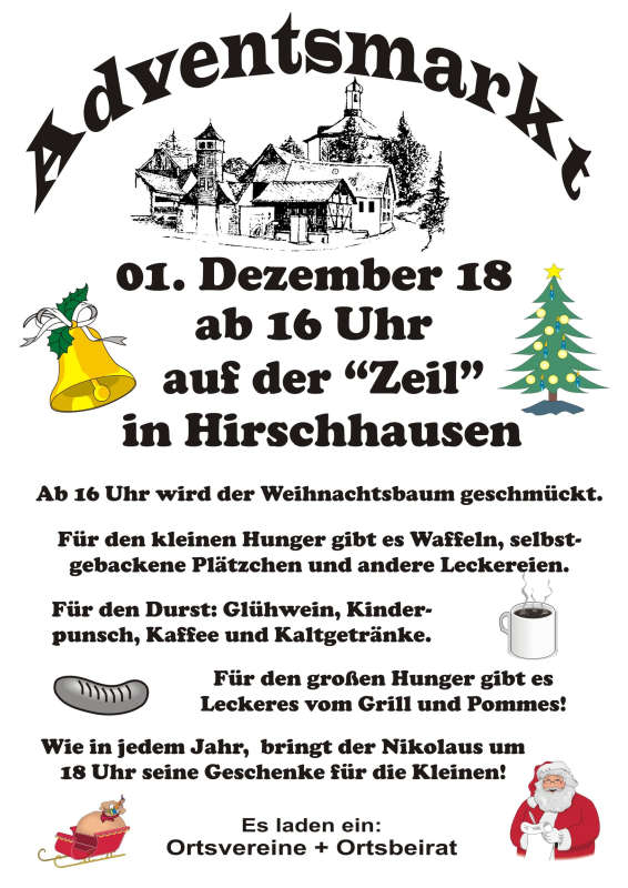 Adventsmarkt in Hirschhausen 2018