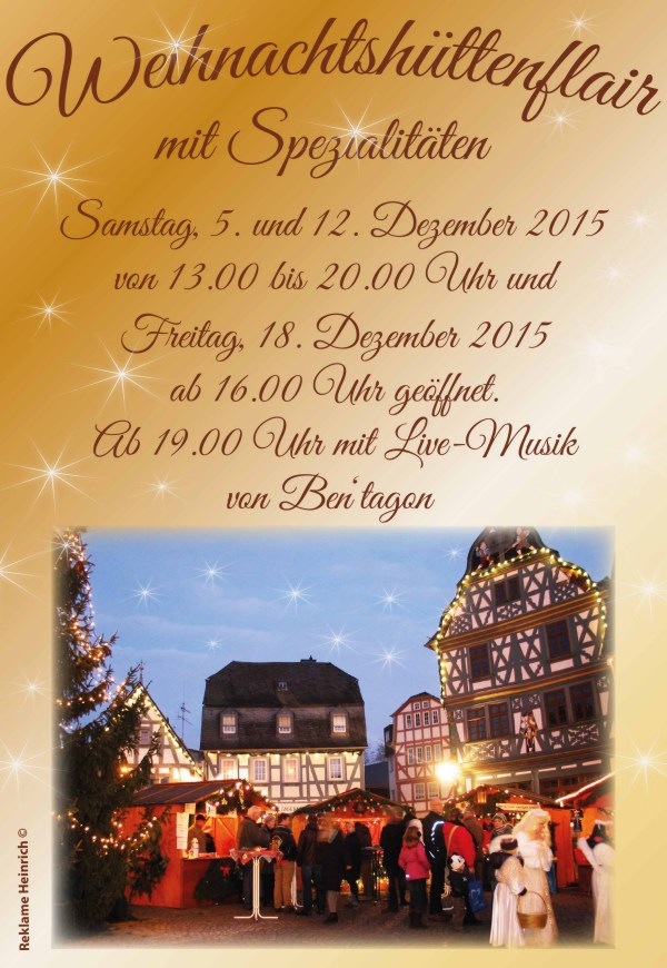 Adventsstimmung auf dem Marktplatz von Bad Camberg