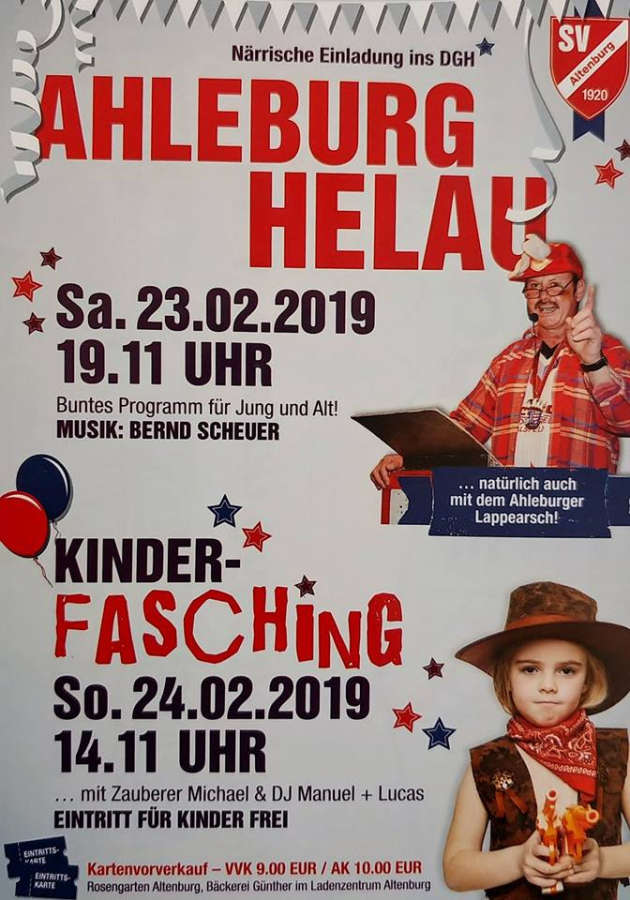 Ahleburg Helau - Fasching in Altenburg 2019