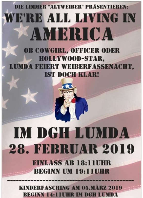 Altweiberfasching FSV Lumda 2019