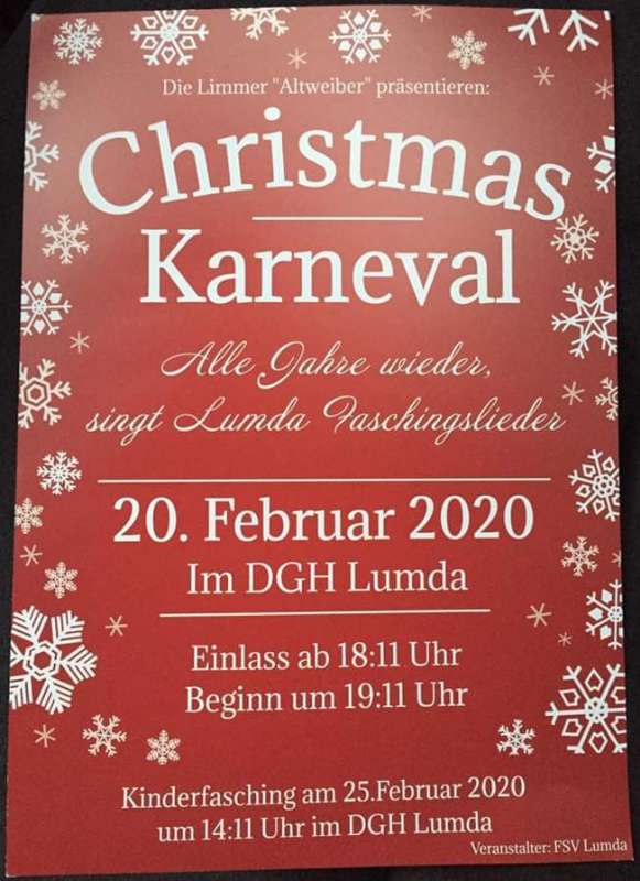 Altweiberfasching FSV Lumda 2020