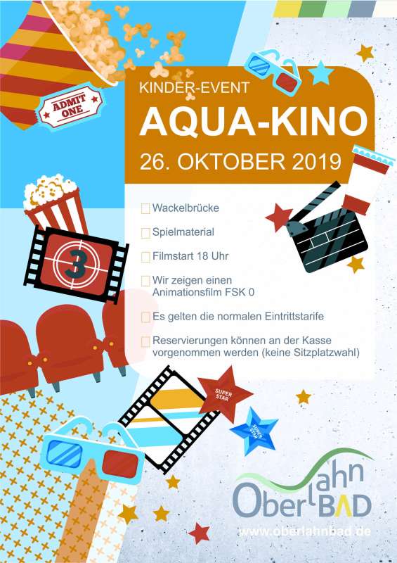 Aquakino und Spielenachmittag im Oberlahnbad Weilburg