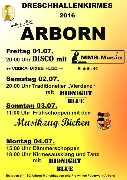 Arborner Kirmes 2016