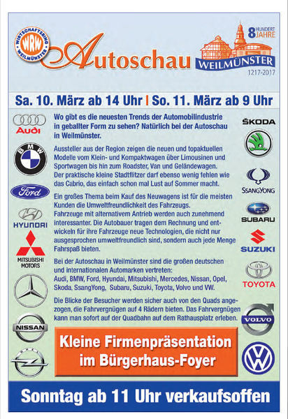 Autoschau Weilmünster 2018