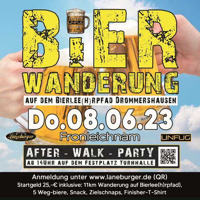 Bierwanderung auf dem Bierlee(h)rpfad Drommershausen