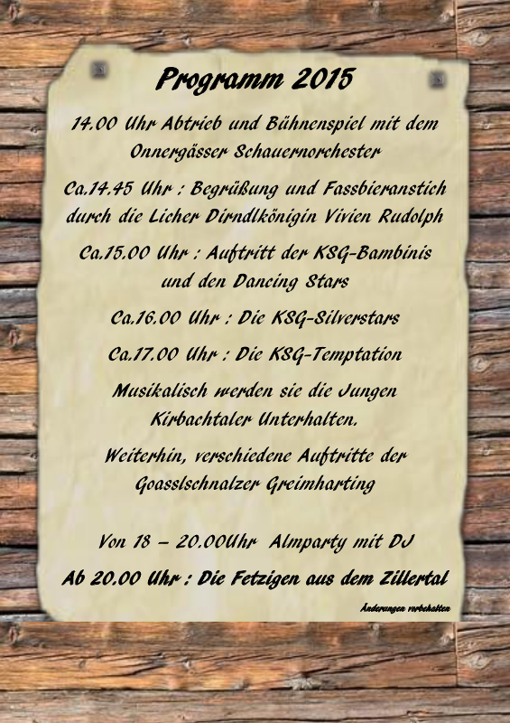 Biwwerer Almabtrieb 2015