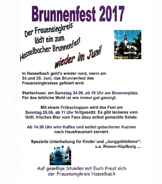 Brunnenfest in Weilrod-Hasselbach