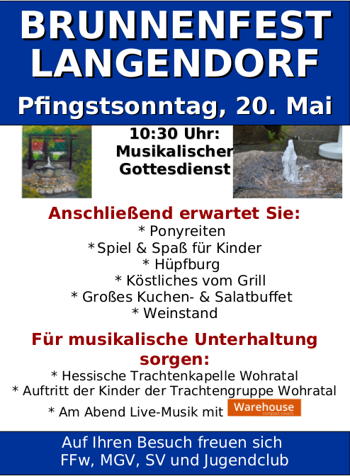Brunnenfest Wohratal-Langendorf 2018