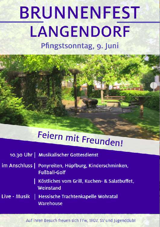 Brunnenfest Wohratal-Langendorf 2019