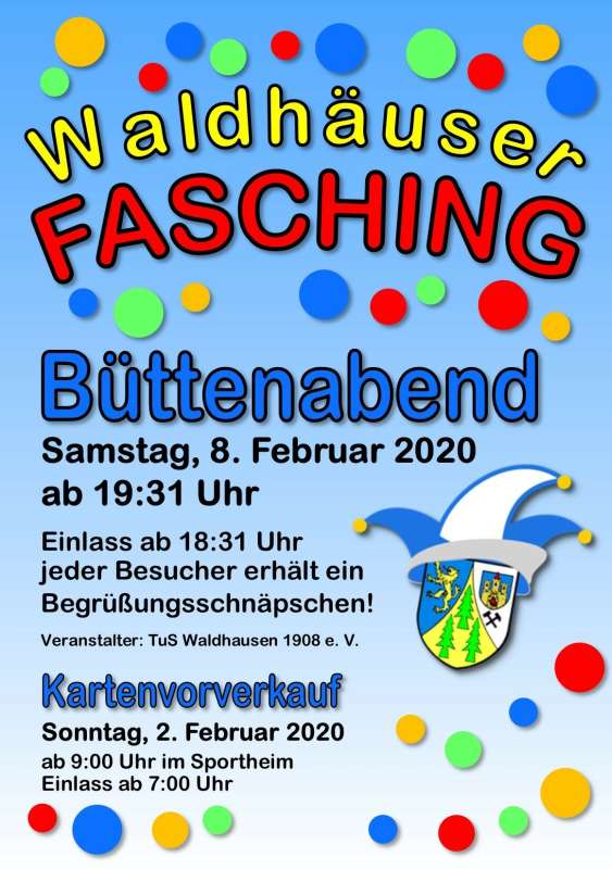 Büttenabend im BGH Waldhausen 2020