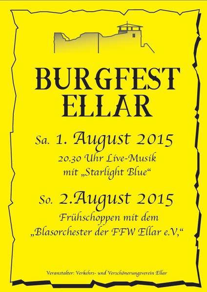 38. Burgfest Ellar