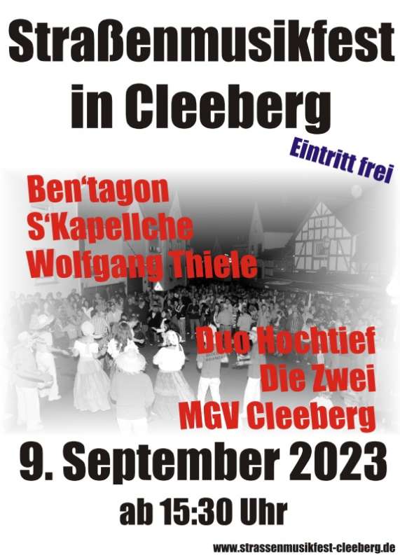 Straßenmusikfest Cleeberg 2023