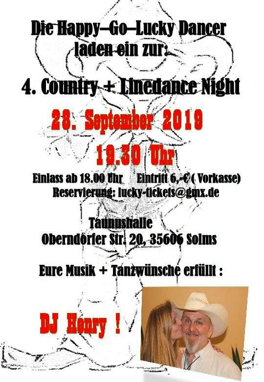 4. Country &amp; Linedance Night in Solms