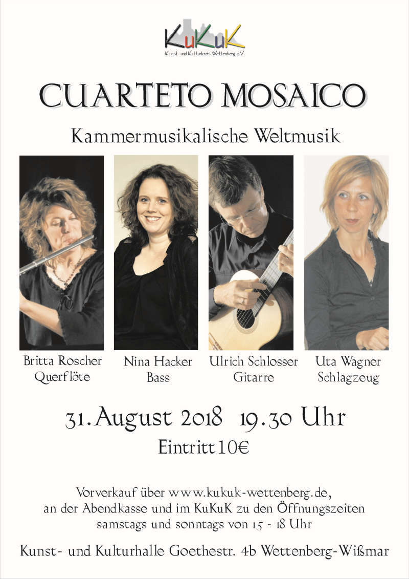 KleinKunst im KuKuK: Cuarteto Mosaico