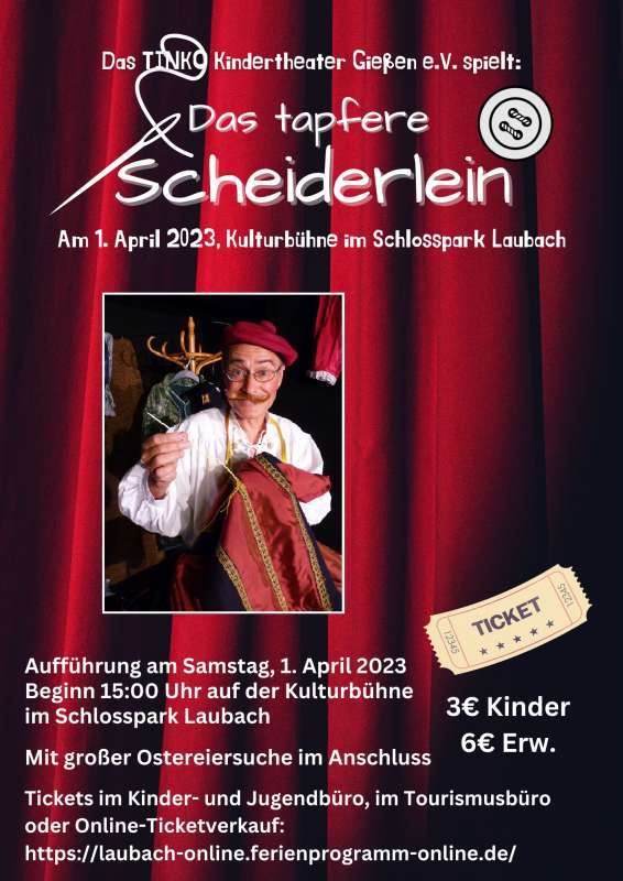 Das Tinko Kindertheater Gießen e.V. spielt Das tapfere Schneiderlein