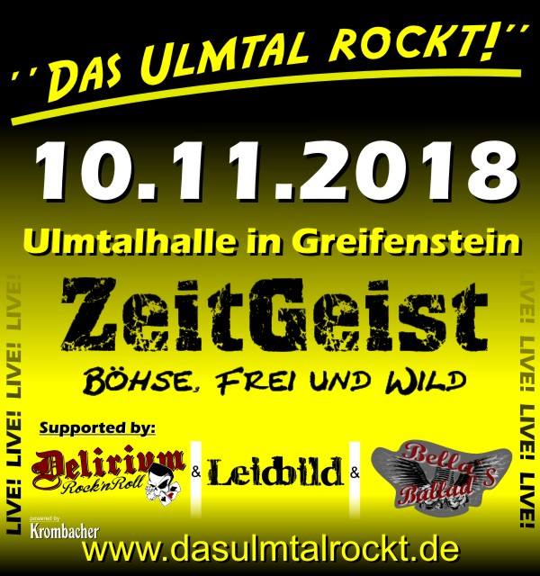 Das Ulmtal rockt! 2018 in Greifenstein/Allendorf