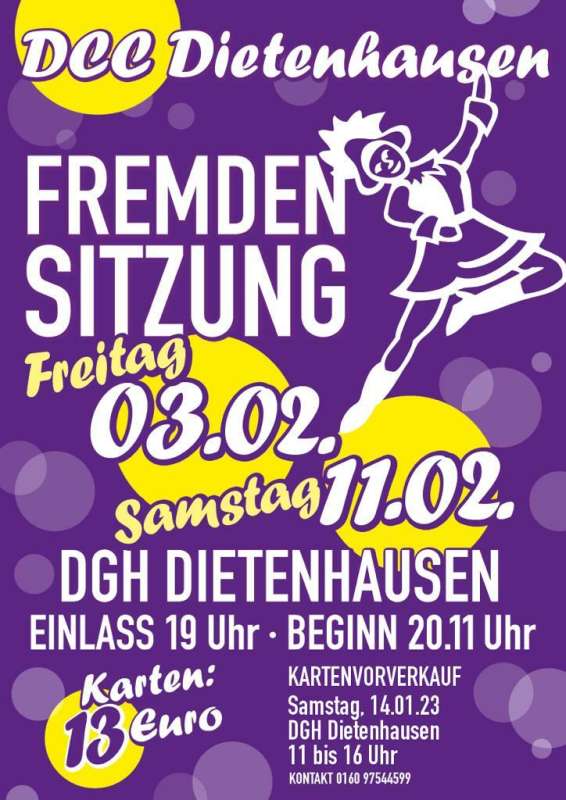 1. Dietenhäusener Fremdensitzung