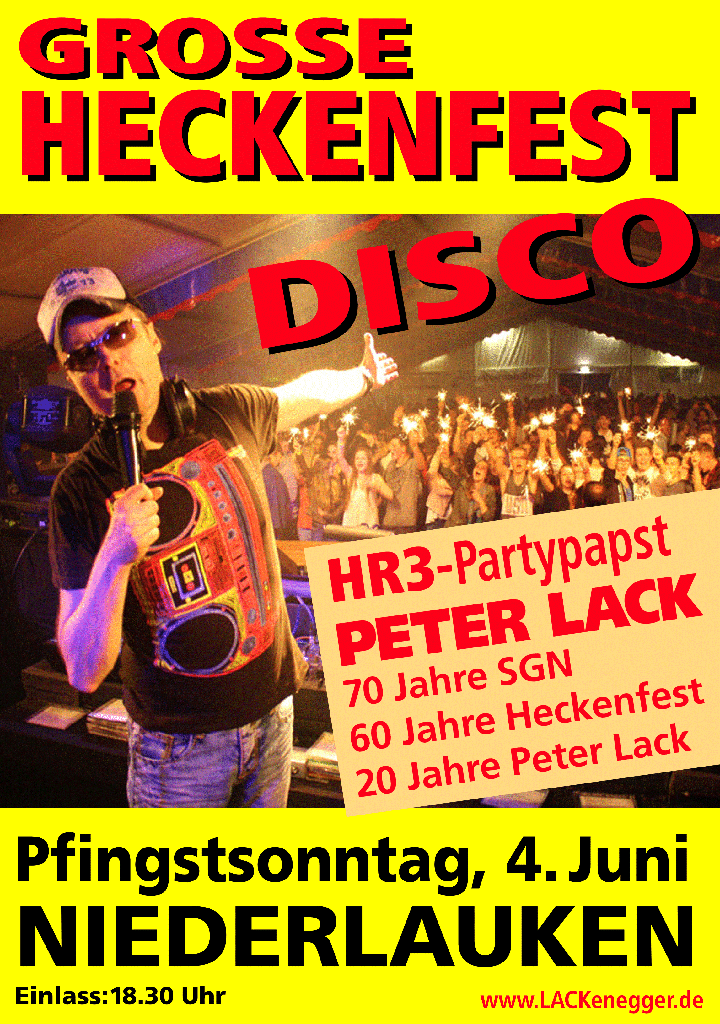 Disco Heckenfest Weilrod-Niederlauken 2017