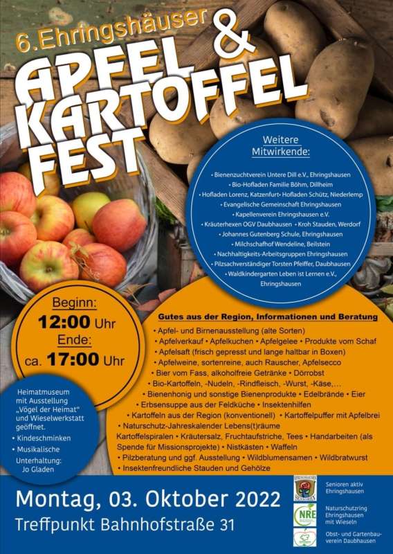 6. Apfel- und Kartoffelfest in Ehringshausen