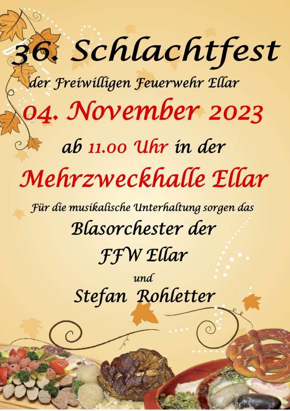 Schlachtfest Ellar 2023