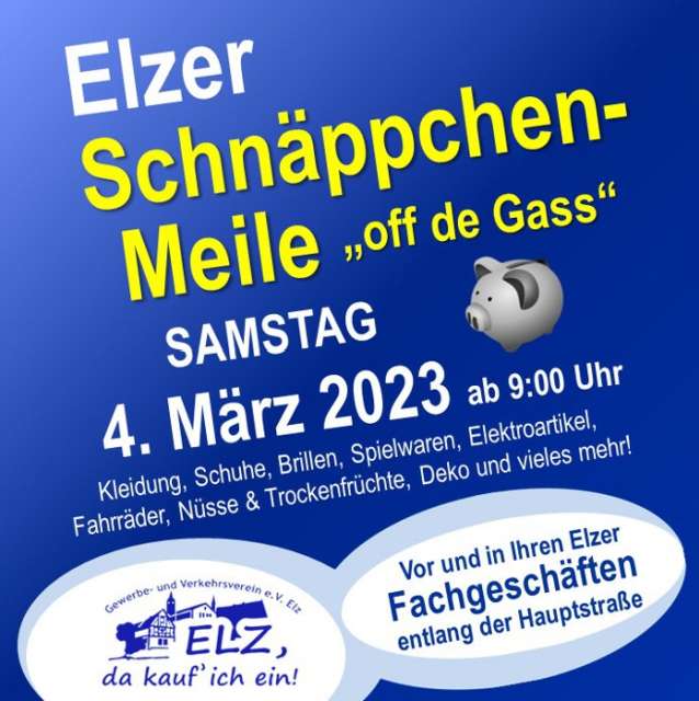 Schnäppchenmeile Elz 2023