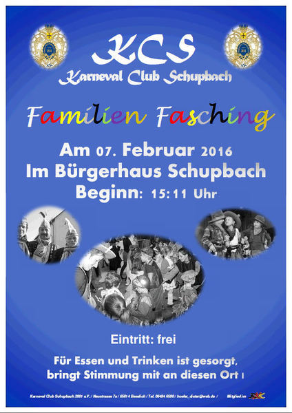 Familien Fasching Schupbach