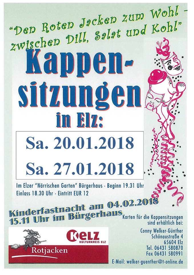 Kinderfastnacht der Rotjacken Elz 2018