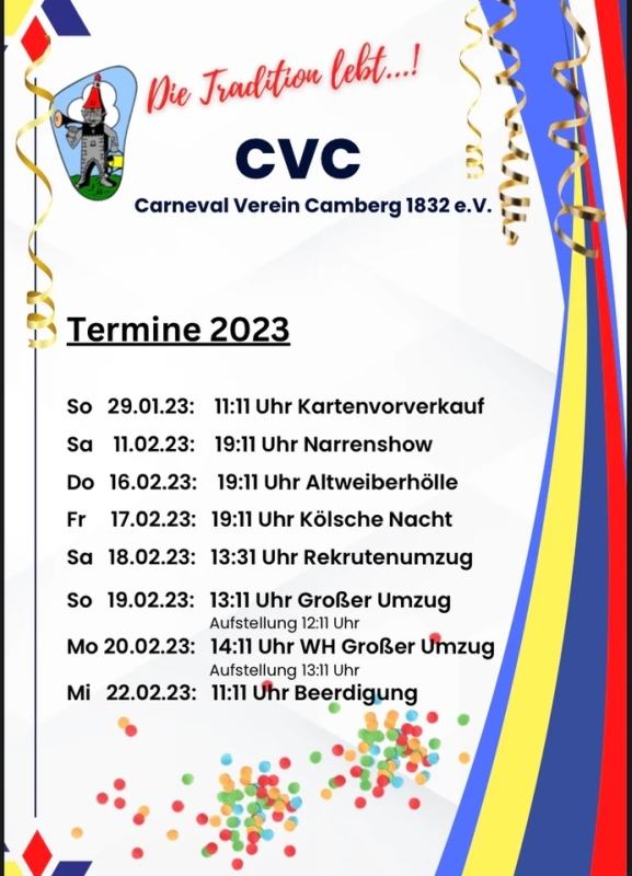 Großer Umzug des CVC Bad Camberg 2023