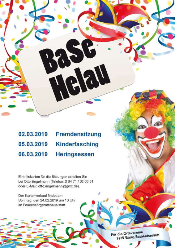 Kinderfasching in Barig-Selbenhausen 2019