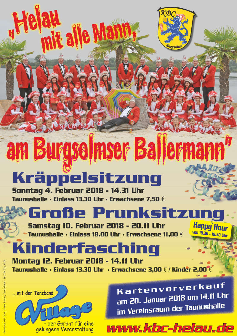 Prunksitzung Burgsolms 2018