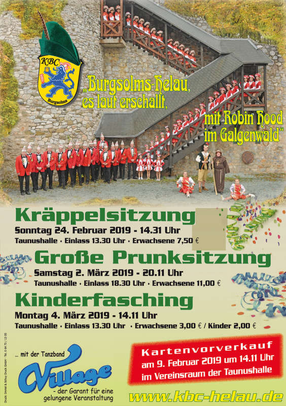 Kinderfasching Burgsolms 2019