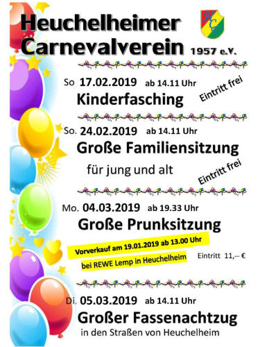 Heuchelheimer Carnevalverein - Familiensitzung 2019