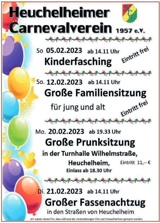 Heuchelheimer Carnevalverein - Familiensitzung 2023