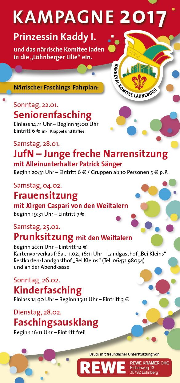 Kinderfasching in Löhnberg 2017