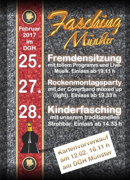 Kinderfasching Laubach-Münster 2017