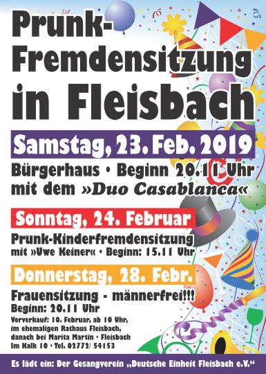 Kinderprunksitzung Sinn-Fleisbach 2019