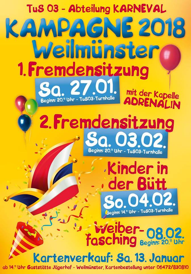 Kinder in der Bütt Weilmünster 2018