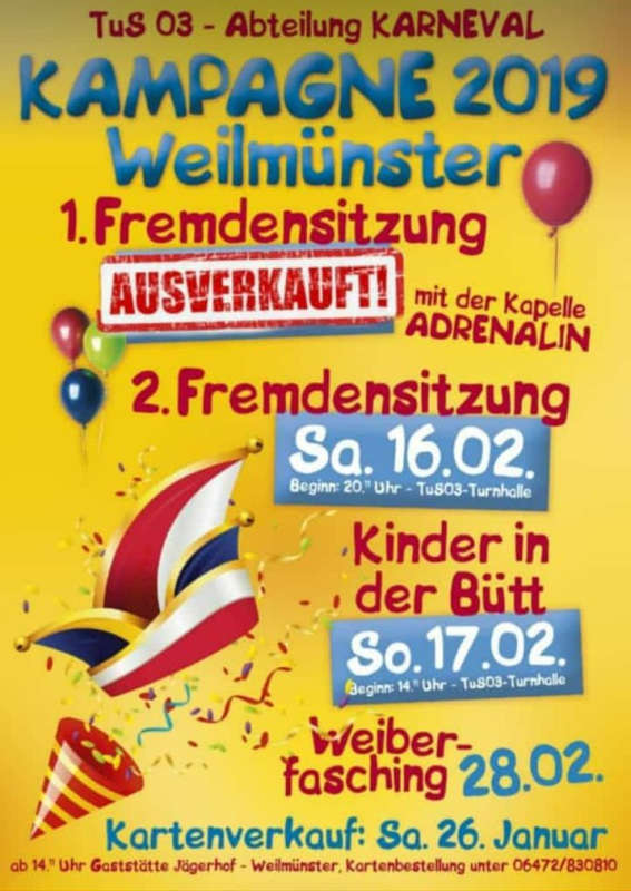 1. Fremdensitzung in Weilmünster 2019